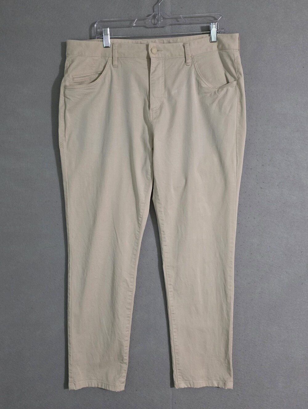 Rhone Mens Khaki Everyday Twill 5 Pocket Pants 101253 Size 36x30